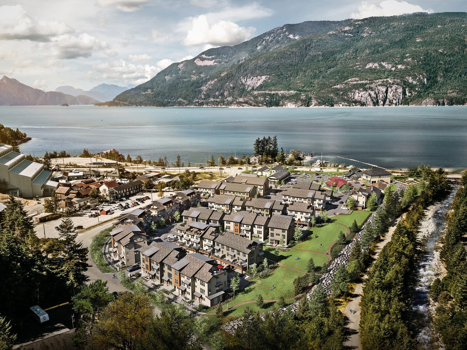 Phase 2 of a new Britannia Beach Townhomes development is underway